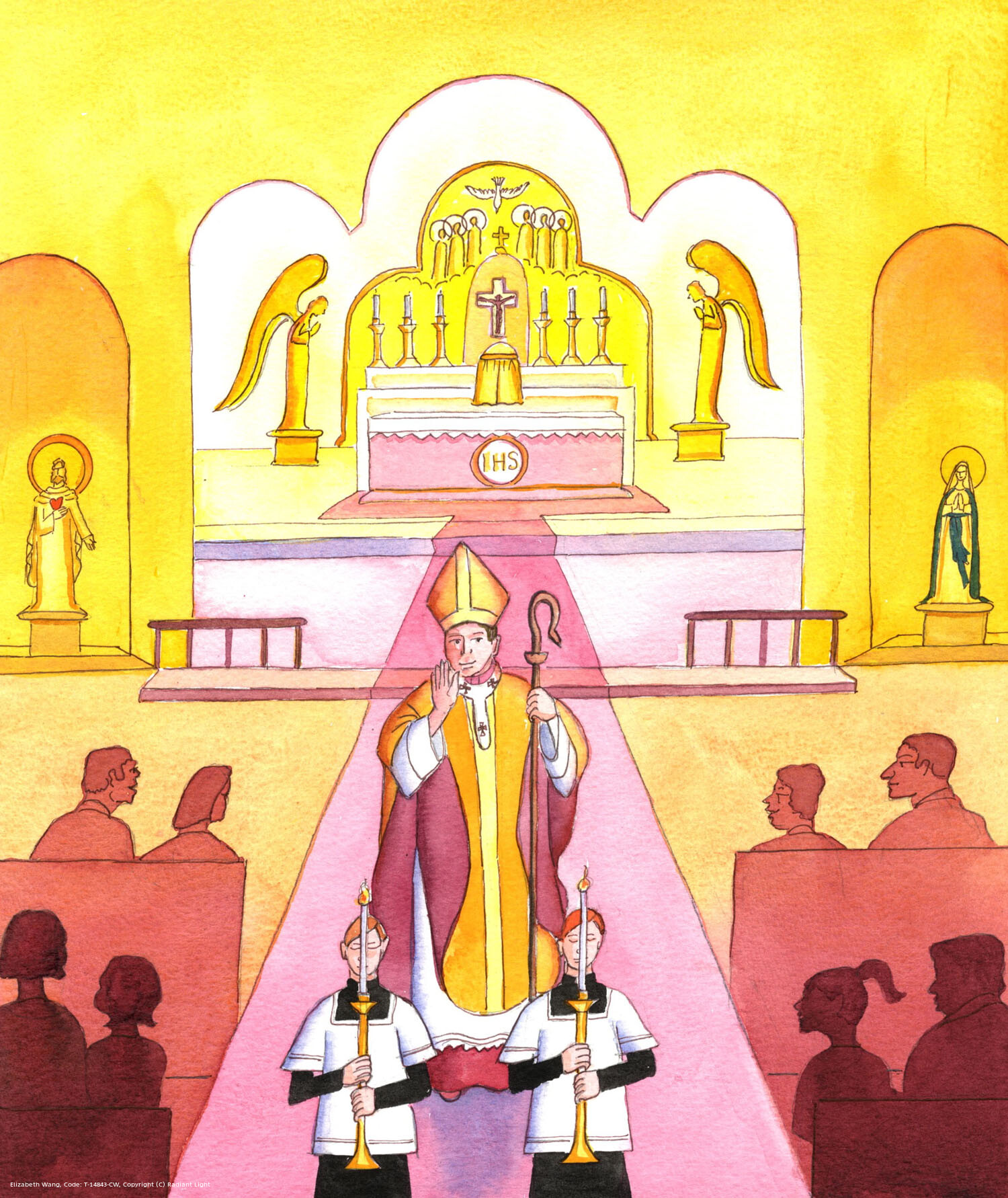 Through the Sacraments we receive Divine Life; and so the Lord wants everyone - especially every Catholic - to remember that a Catholic church is God's House: a place of holiness. It should therefore also be a place of reverence and dignity, worthy worship of God, and beauty, as well as having artworks that tell out the truth about the Gospel message or symbols, and God's plan of salvation. It is not a place for frivolity and silliness.